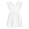 Premium Bamboo Kids Dress - White