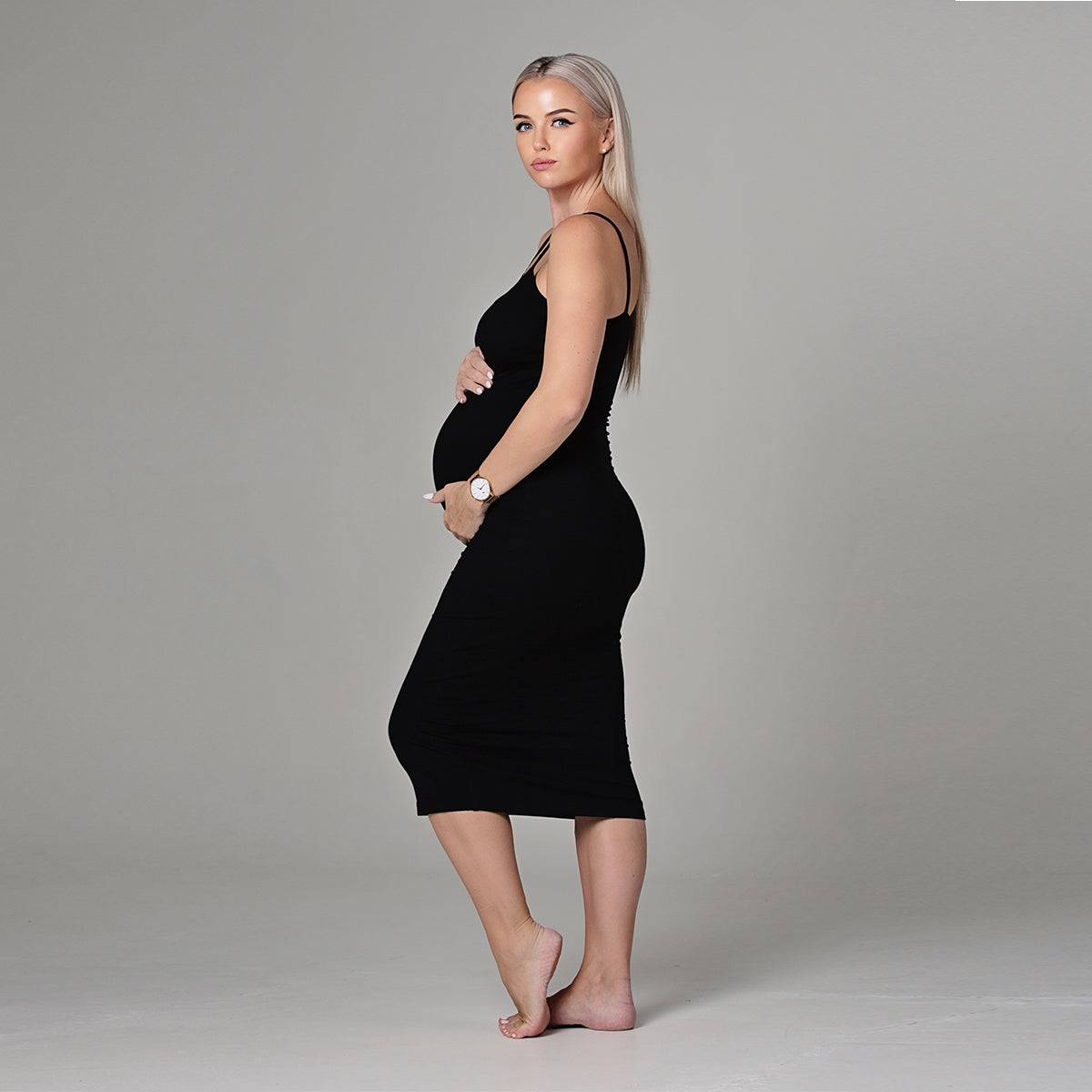 Harper - Bamboo Bodycon Cami Midi Dress