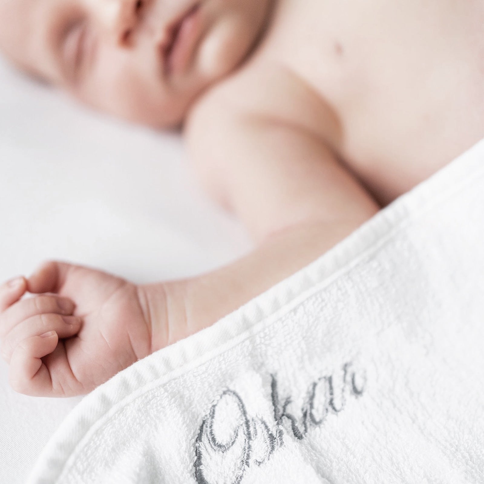 Organic Bamboo Baby Towel & Mitt