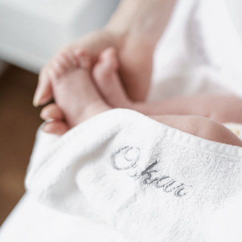 Organic Bamboo Baby Towel & Mitt