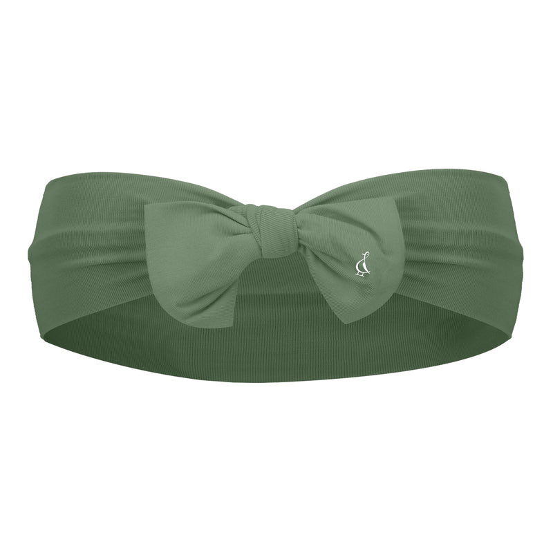 Premium Bamboo Bow Headbands - Army Green