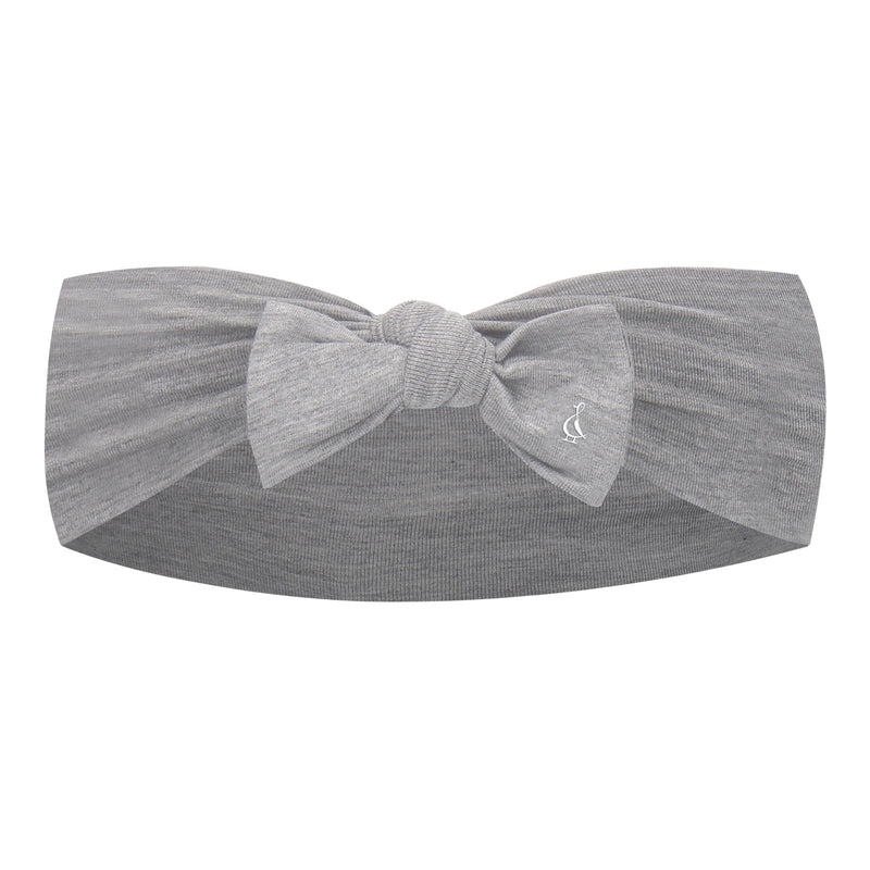 Premium Bamboo Bow Headbands - Grey