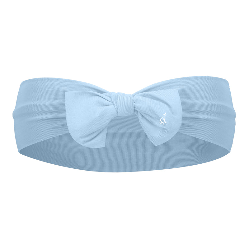 Premium Bamboo Bow Headbands - Sky Blue