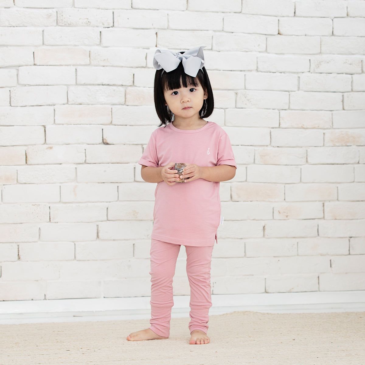 Bamboo baby leggings designed with comfort and style in mind.