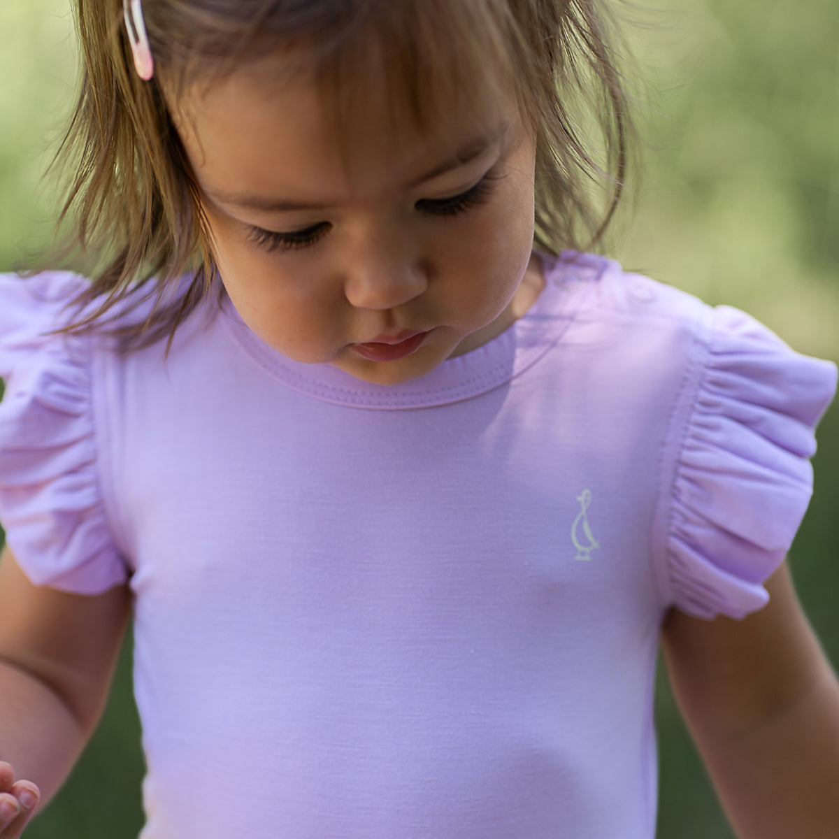 Premium Bamboo Frill Sleeve Baby Onesie