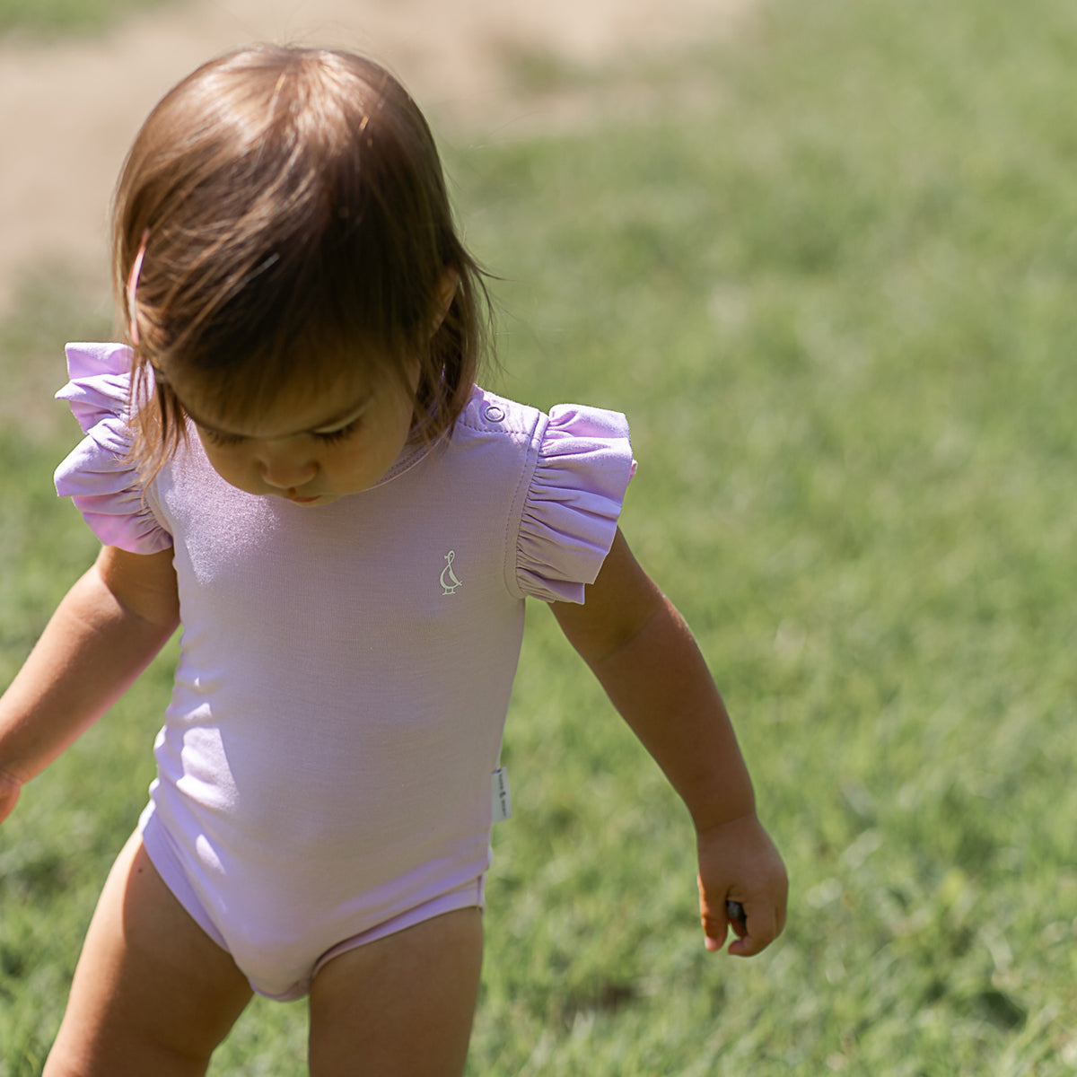 Premium Bamboo Frill Sleeve Baby Onesie