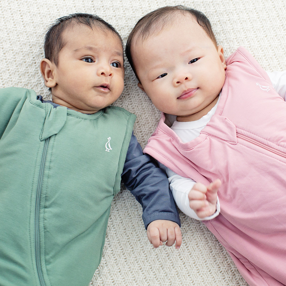 Luxuriously soft Bamboo Long Sleeve Baby Onesie by RAPH&REMY® for babies.