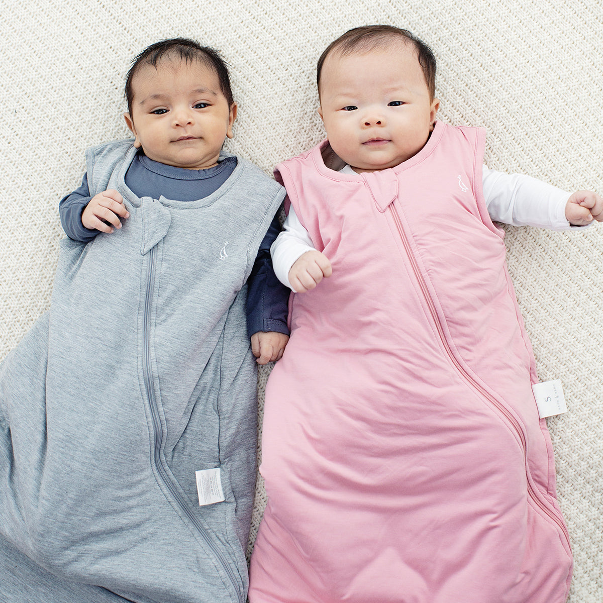 Elegant Bamboo Long Sleeve Baby Onesie for baby boys and girls.