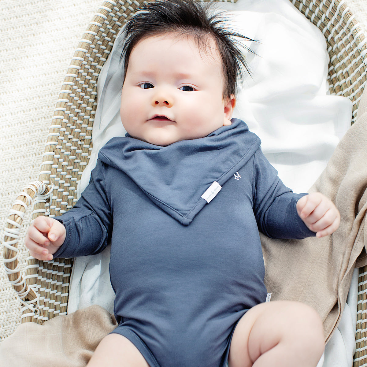 Premium Bamboo Long Sleeve Baby Onesie with breathable fabric by RAPH&REMY®