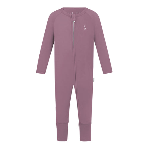 Premium Bamboo Baby Zippie (Long) - Mauve