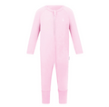 Premium Bamboo Baby Zippie (Long) - Sakura Pink