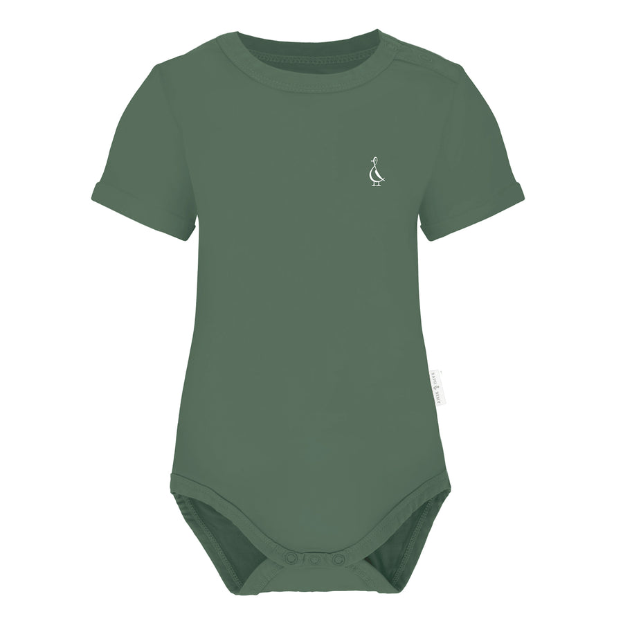 Premium Bamboo Classic Baby Onesie - Army Green