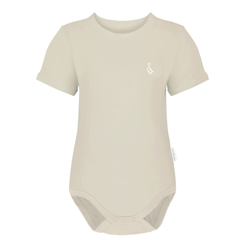 Sunset Premium Bamboo Classic Baby Onesie - Beige