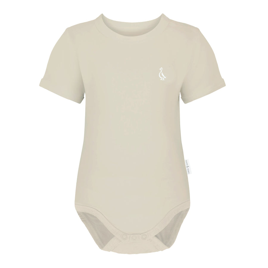 Sunset Premium Bamboo Classic Baby Onesie - Beige