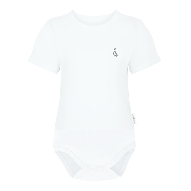 Premium Bamboo Classic Baby Onesie - White