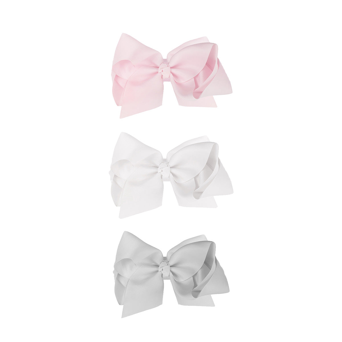 Premium 2.5" Newborn Baby Headbands or Clips Trio Pack