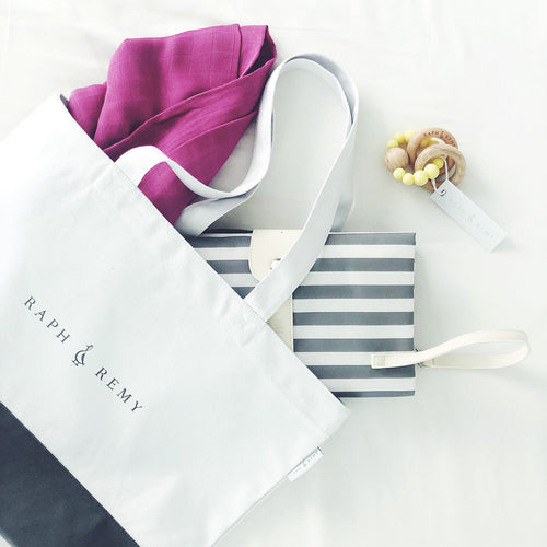 Premium Canvas Tote Nappy Bag