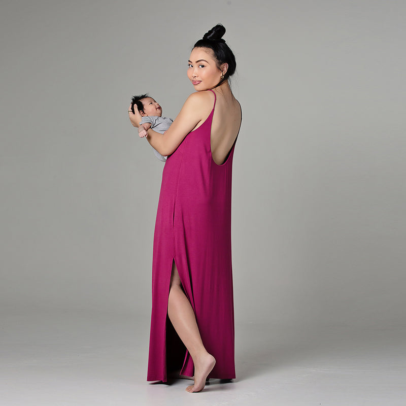 Popular bamboo cami maxi from Raph & Remy in Sangria color