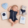 Teddy & Me Bamboo Gift Set - Navy Blue