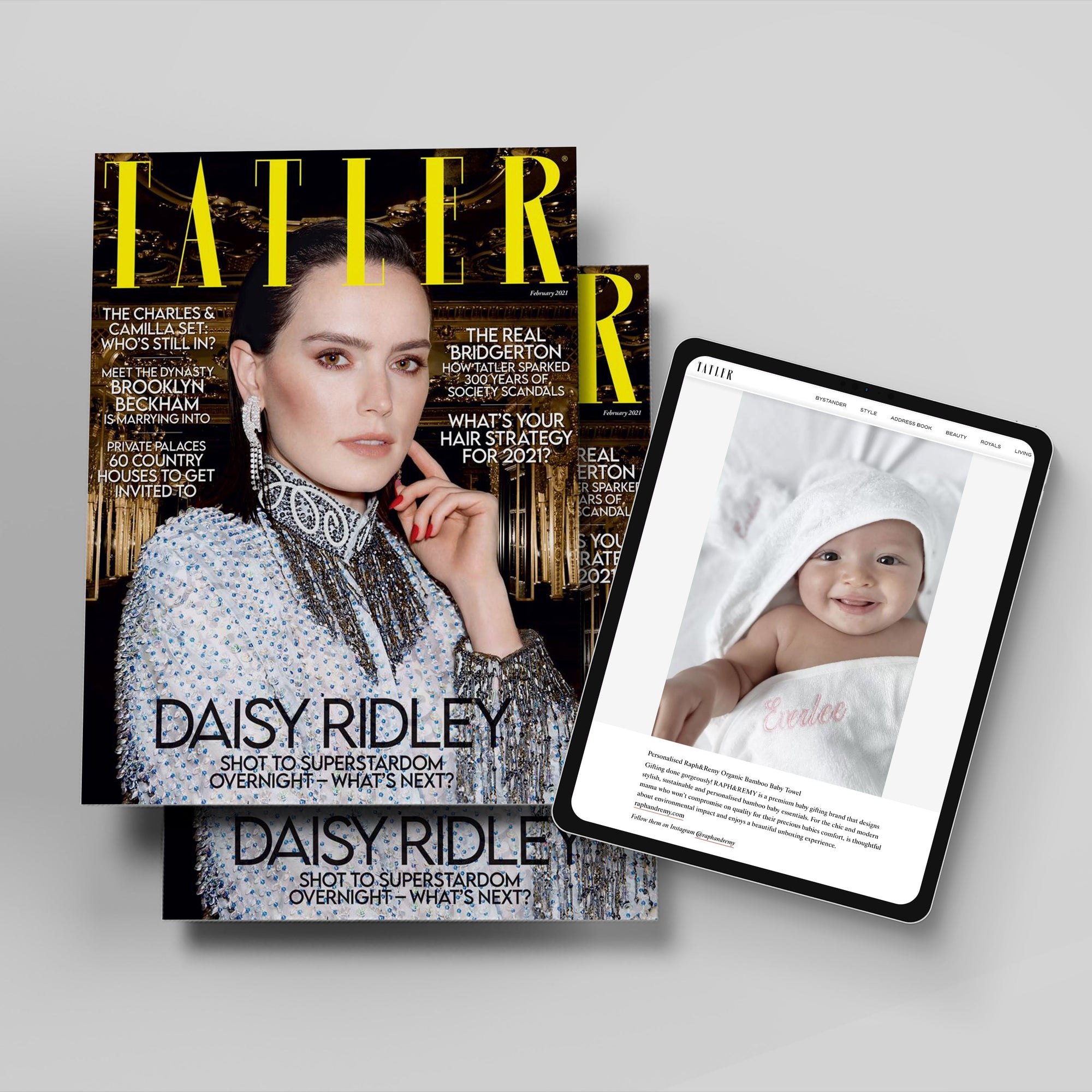 Organic Bamboo Baby Towel & Mitt