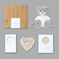 Teddy & Me Bamboo Gift Set - White