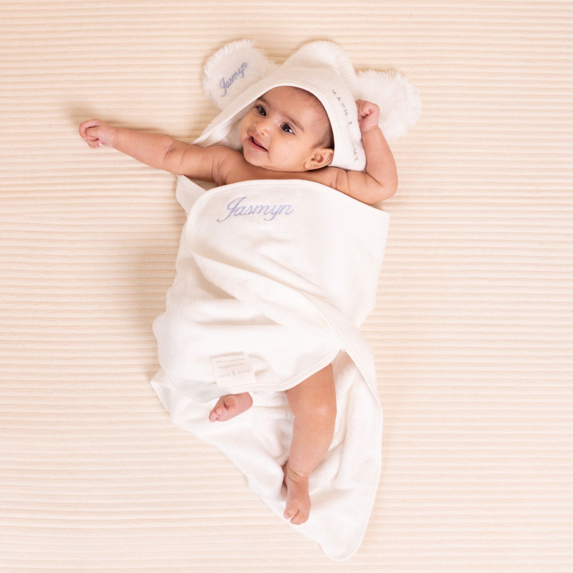 Organic Bamboo Baby Towel & Mitt