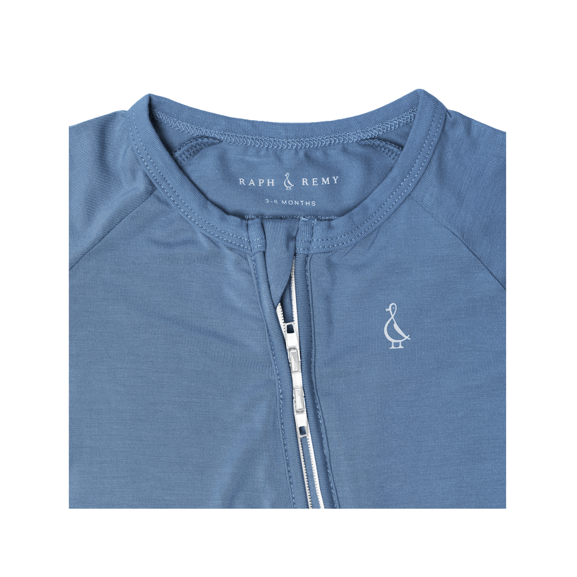 Premium Bamboo Baby Long Zippie - Limited Edition Bedtime Blue