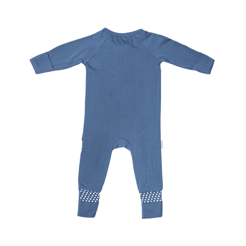 Premium Bamboo Baby Long Zippie - Limited Edition Bedtime Blue