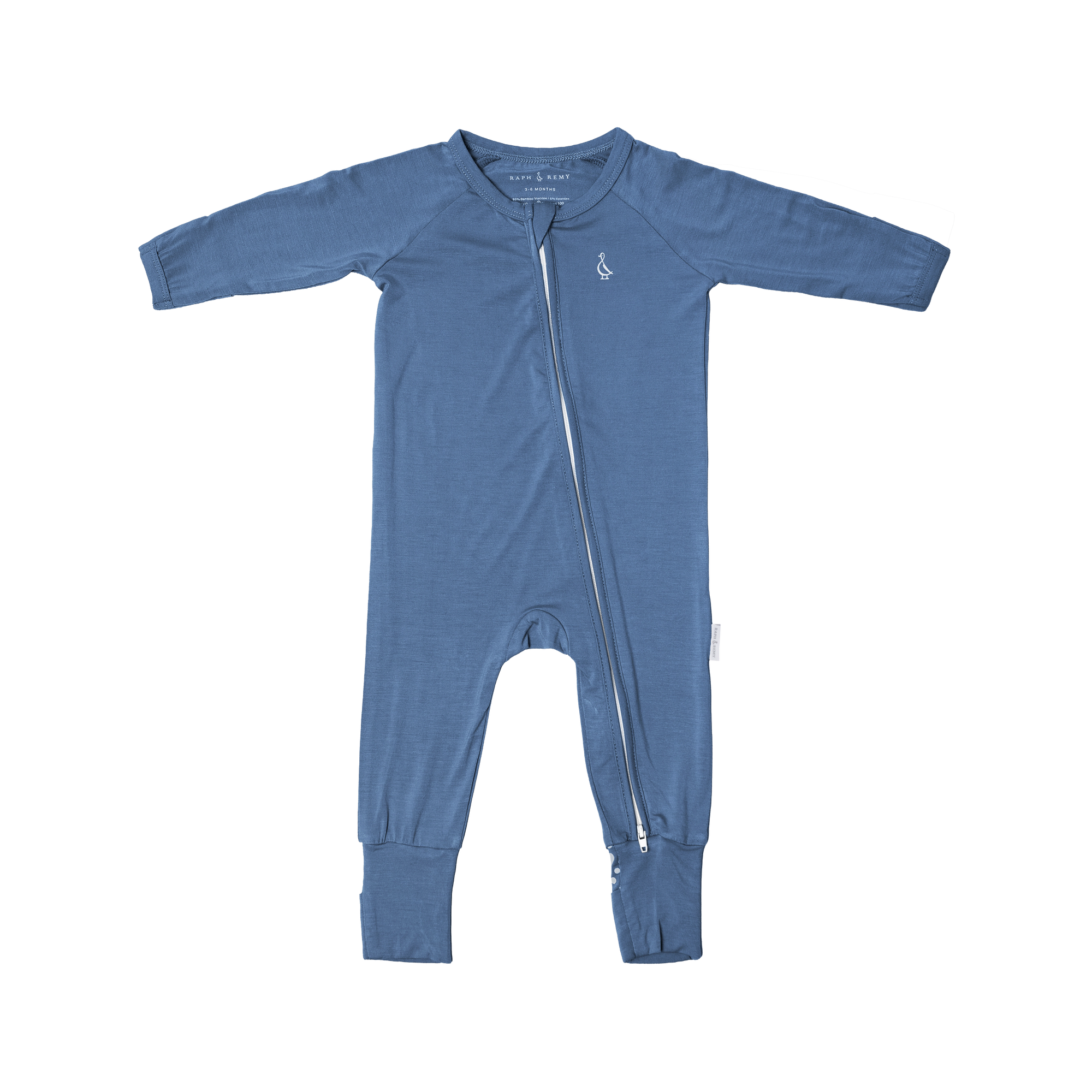 Premium Bamboo Baby Long Zippie - Limited Edition Bedtime Blue