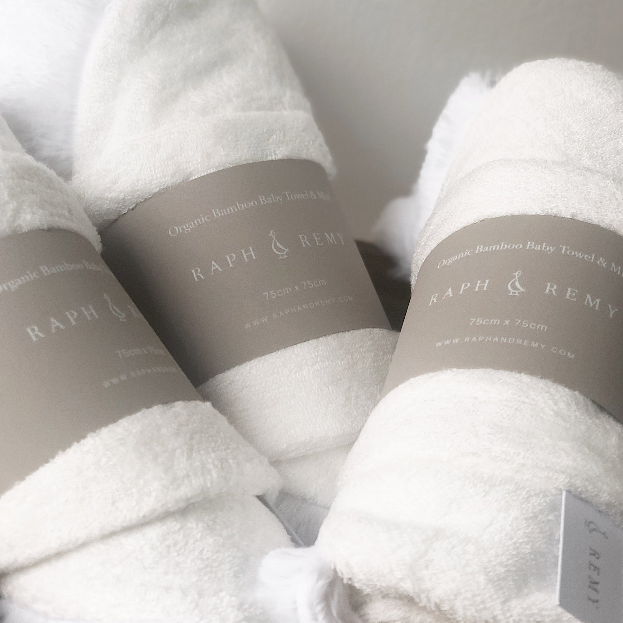 Organic Bamboo Baby Towel & Mitt