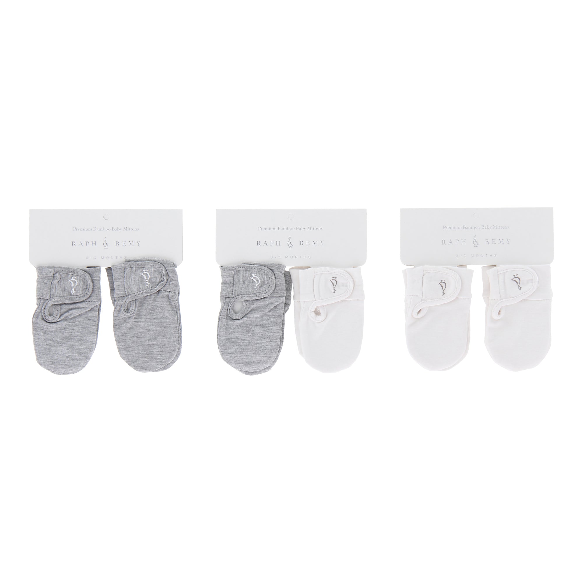 Premium Bamboo Baby Mittens - Duo Set