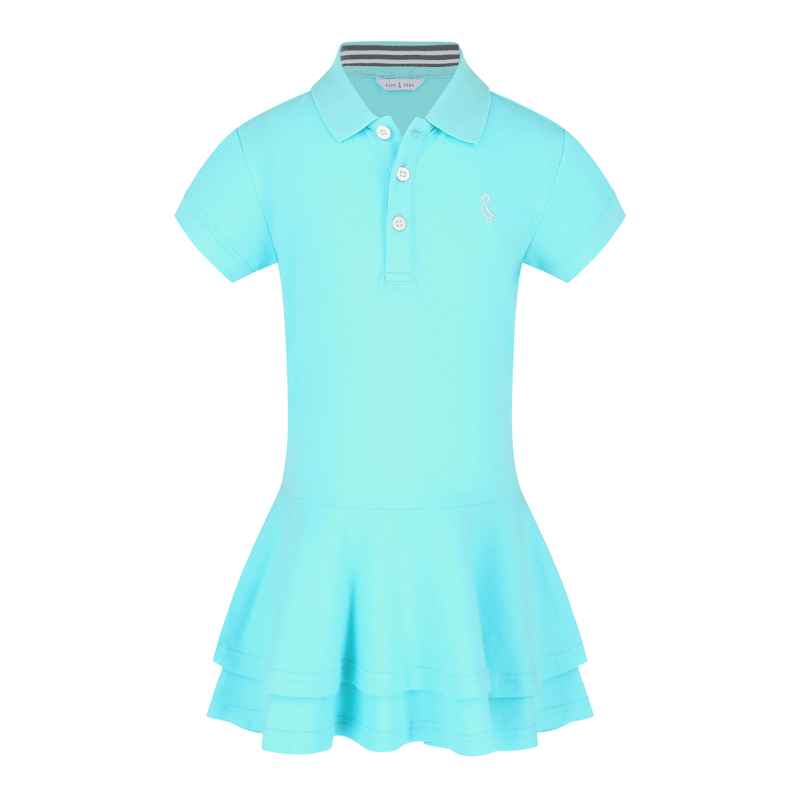 Premium Collared Dresses | 2-5 years - Bright Blue
