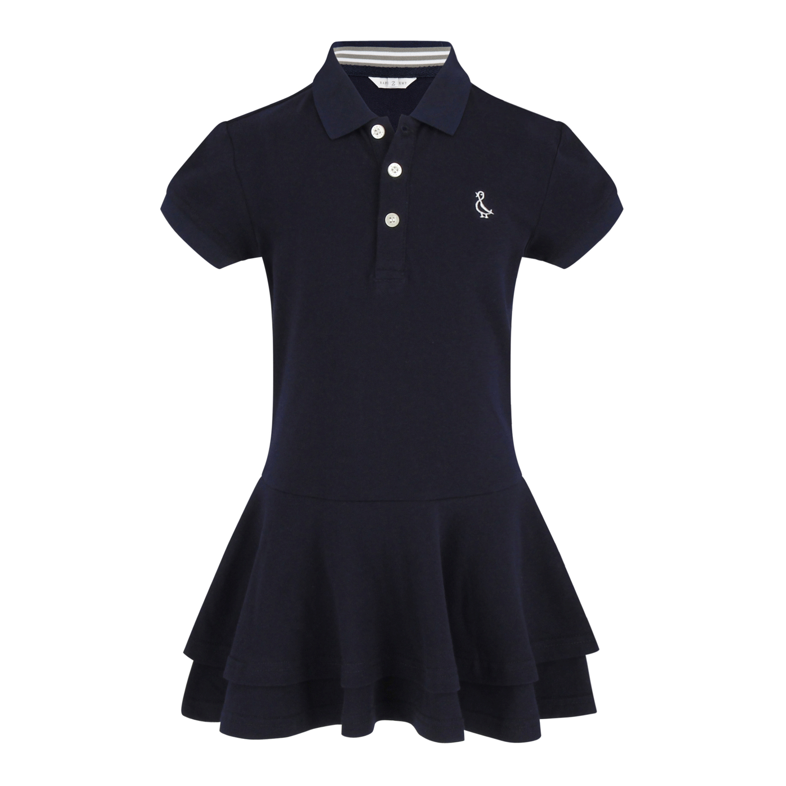 【ROMANTIC CROWN】送料・関税込★GARDENING CLUB POLO DRESS OPEN COLLAR POLO KNIT SHIRT_BLACK | ROMANTIC CROWN