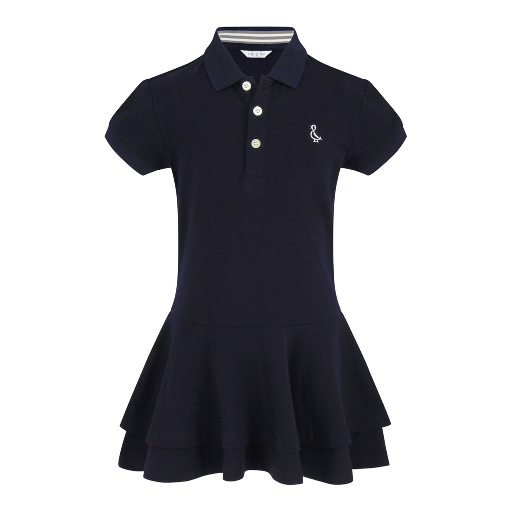 Girls black polo clearance dress