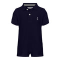 RAPH&REMY® Premium Collared Romper in navy blue