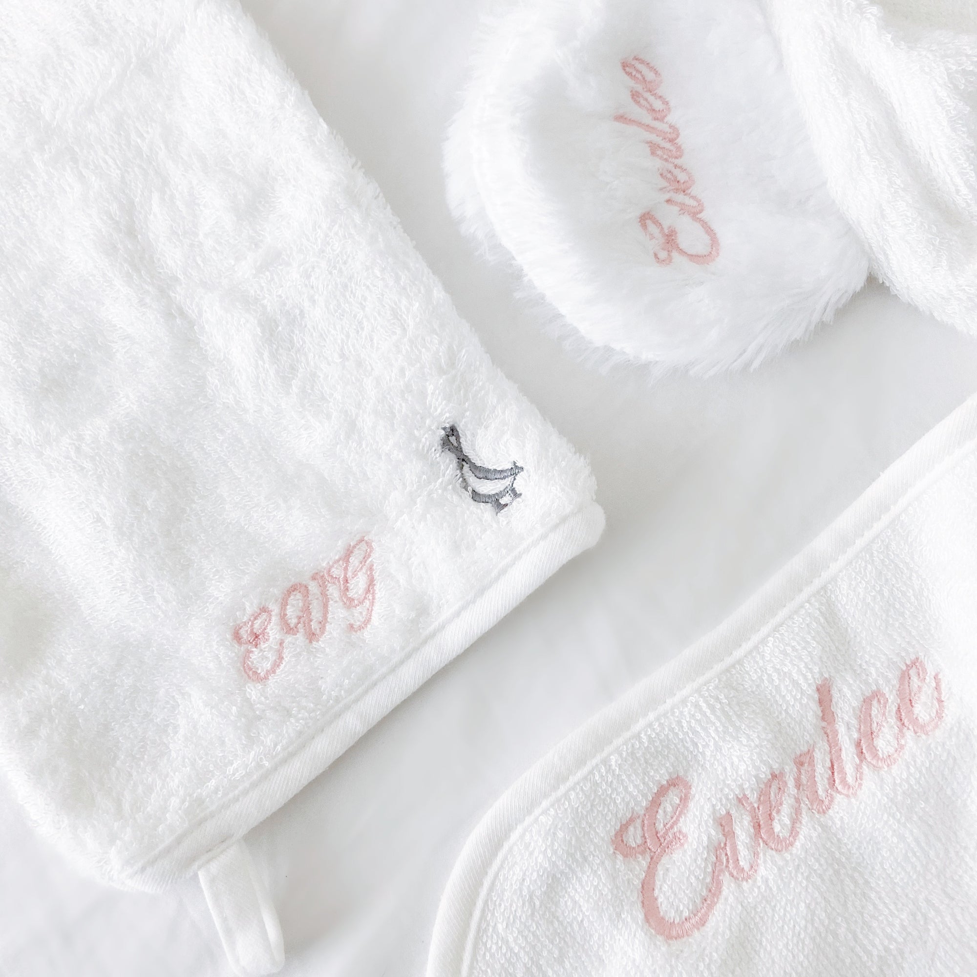 Organic Bamboo Baby Towel & Mitt