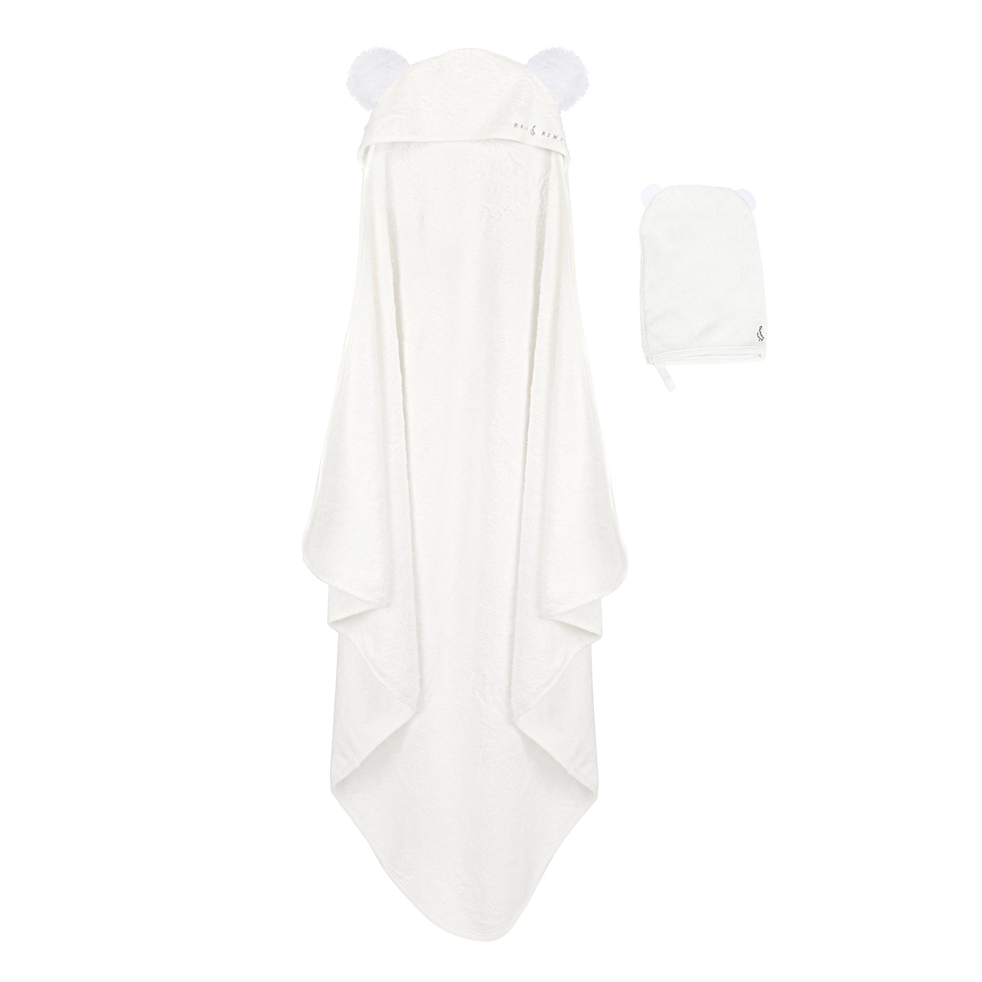 Organic Bamboo Baby Towel & Mitt