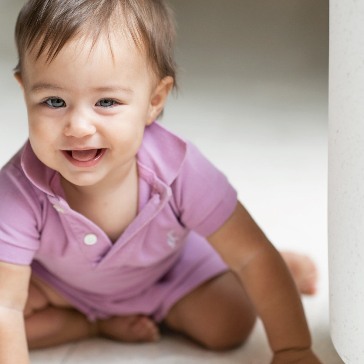 Premium Collared Romper made from sustainable bamboo fabric