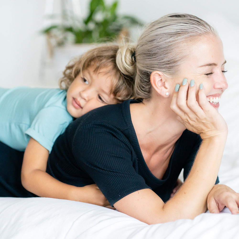 Cozy bedtime cuddles in bamboo kidswear