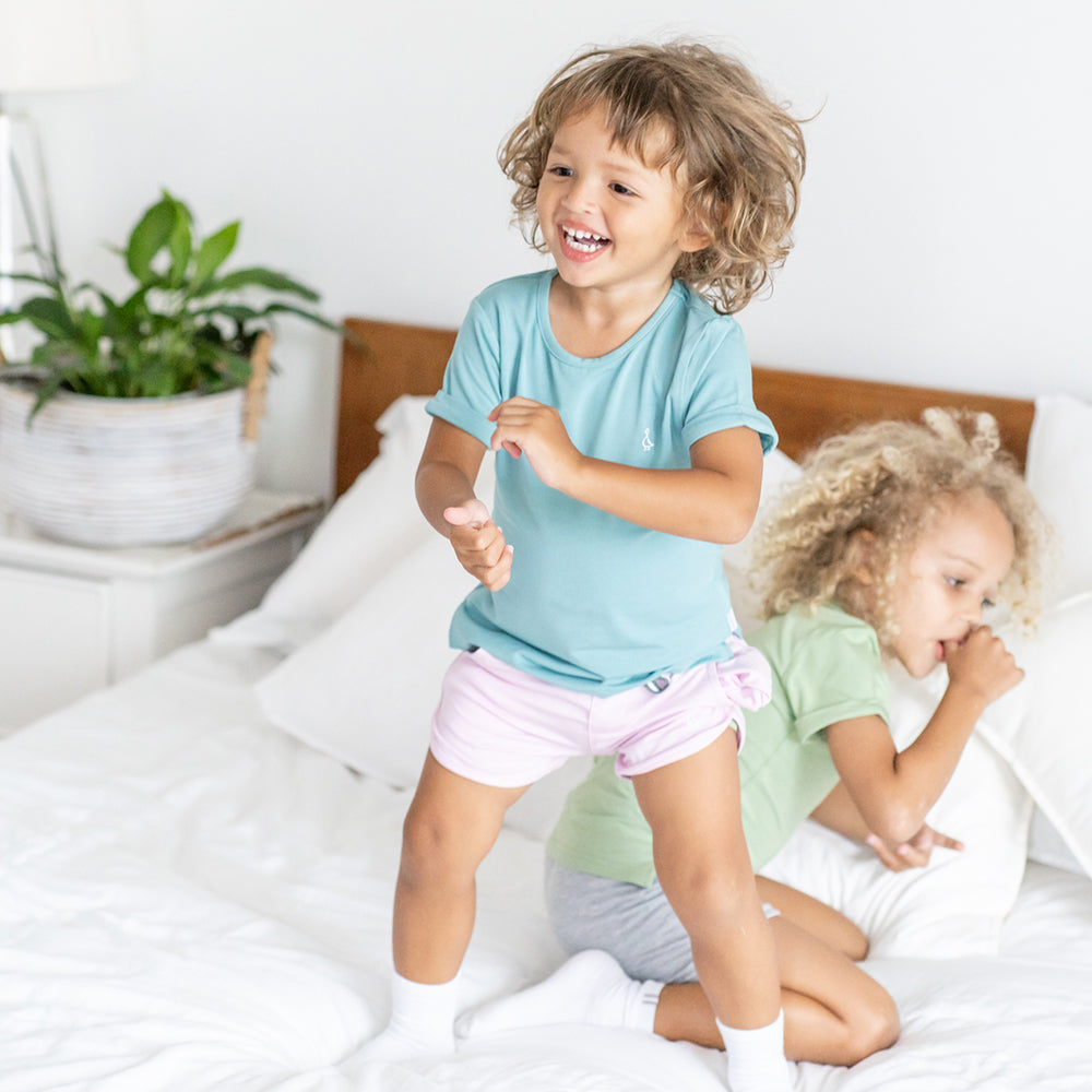 Boys playing in bamboo t-shirts by RAPH&REMY®