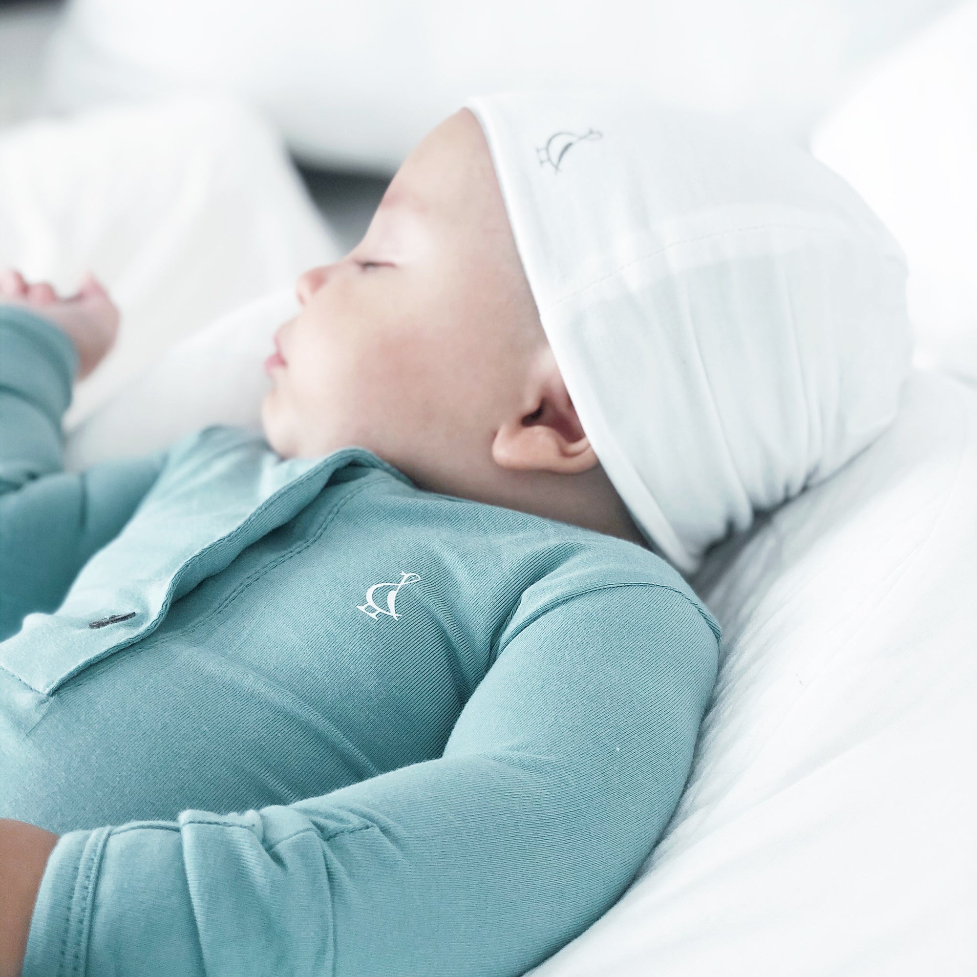 Premium Bamboo Reversible Slouch Baby Beanie