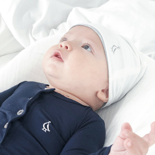 Premium Bamboo Reversible Slouch Baby Beanie