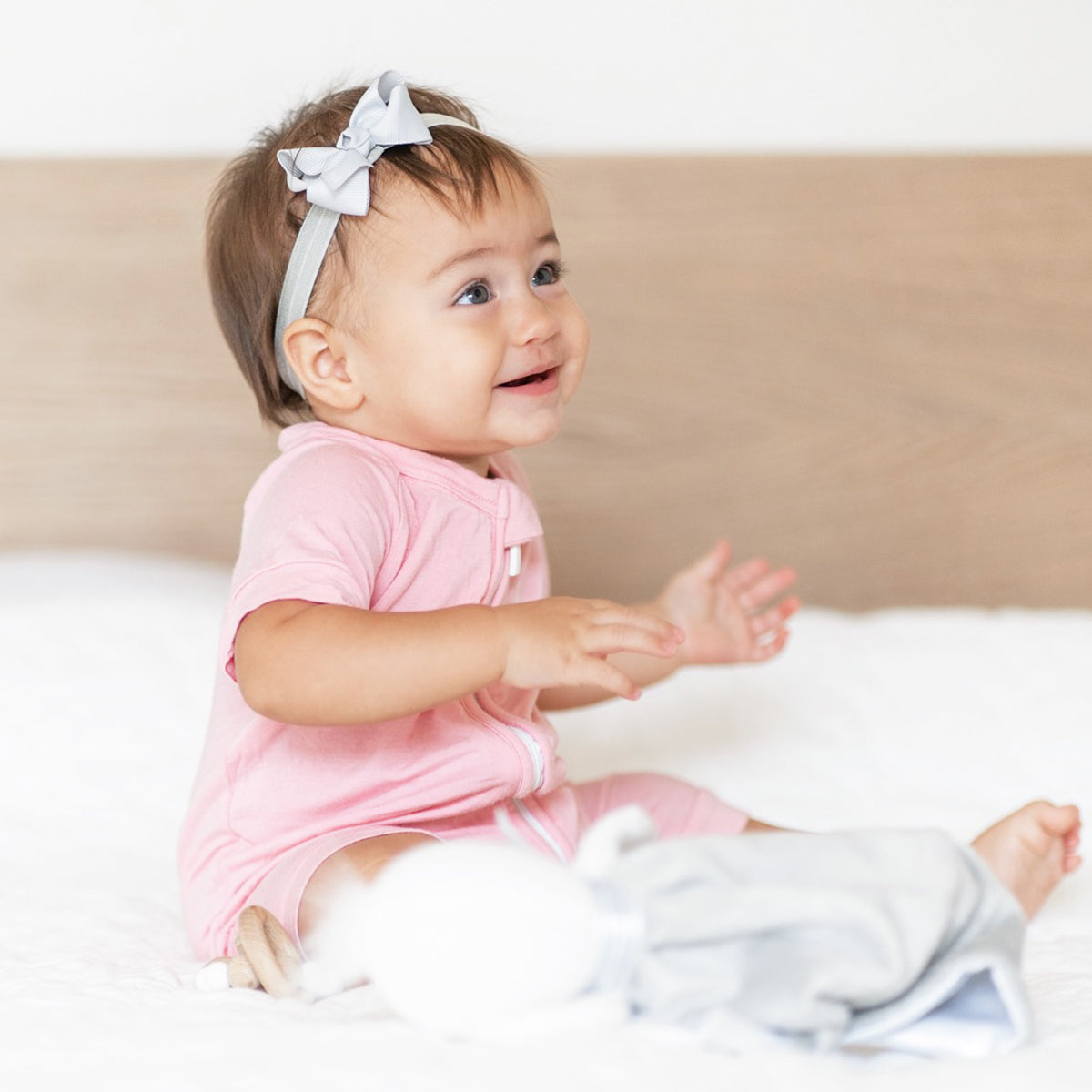 Premium 2.5" Newborn Baby Headbands or Clips Trio Pack