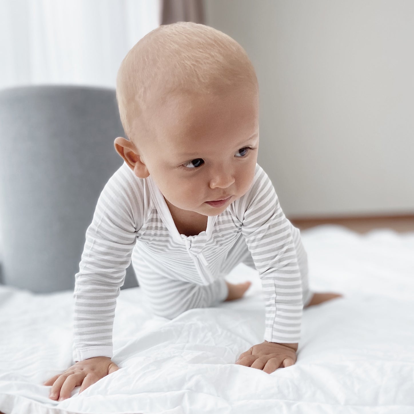 Premium Bamboo Baby Zippie (Long)