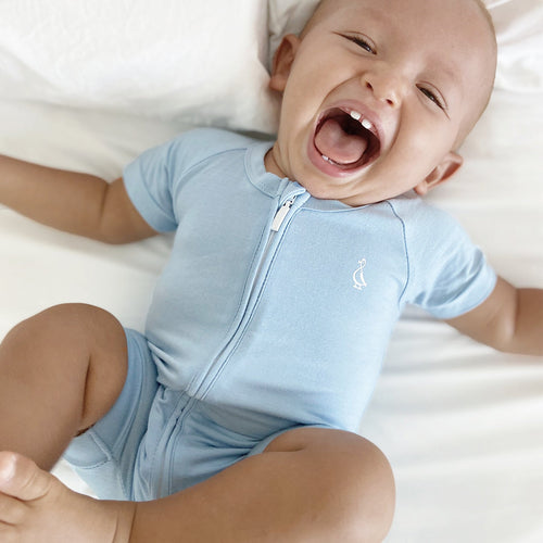 Premium Bamboo Baby Zippie (Short)