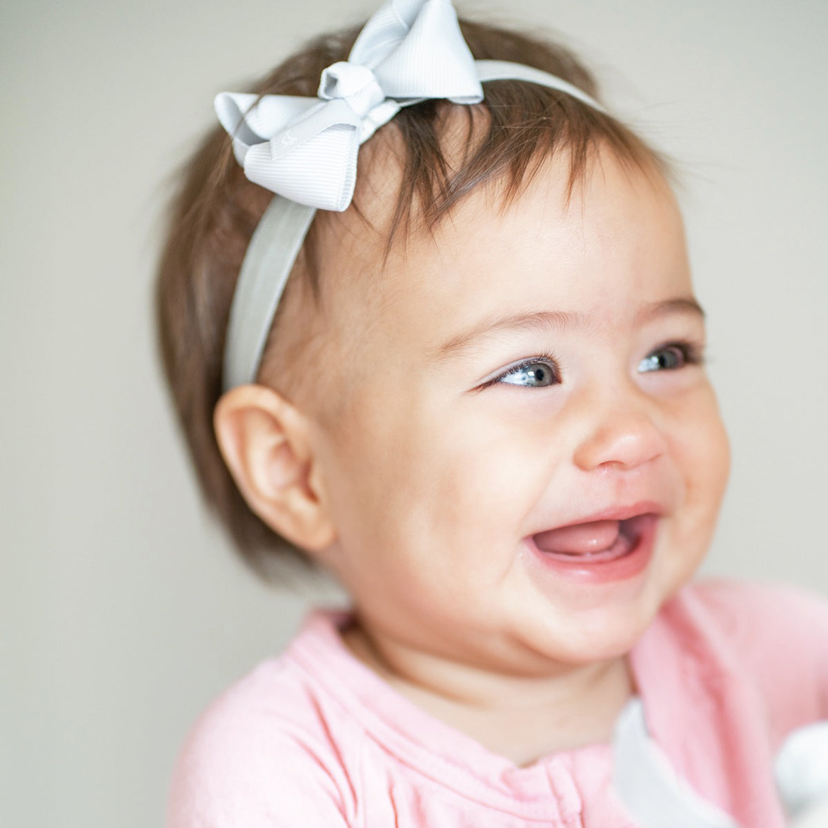 Premium 2.5" Newborn Baby Headbands or Clips Trio Pack