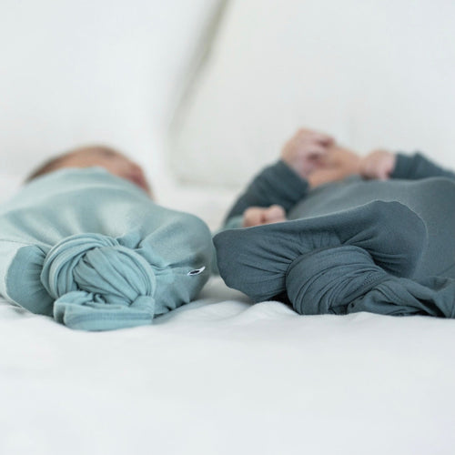 Peaceful baby nap time in bamboo sleep sack