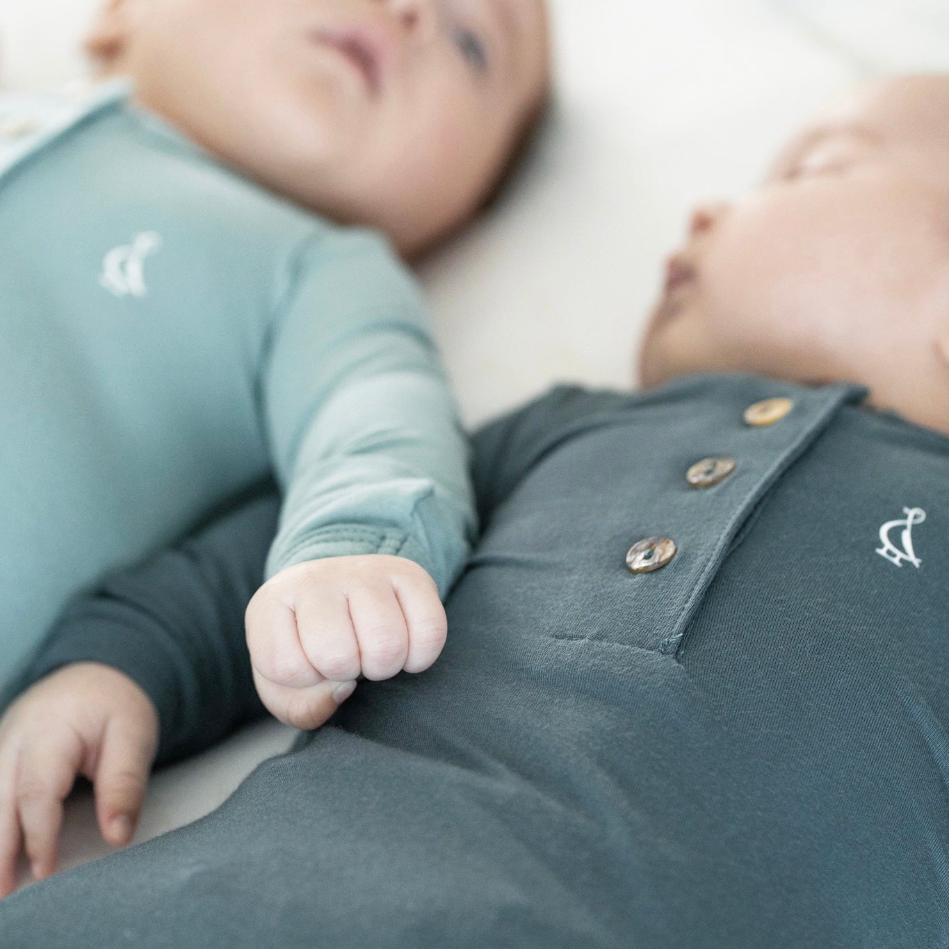 Baby wearing Premium Bamboo Sleep Sack in pastel color