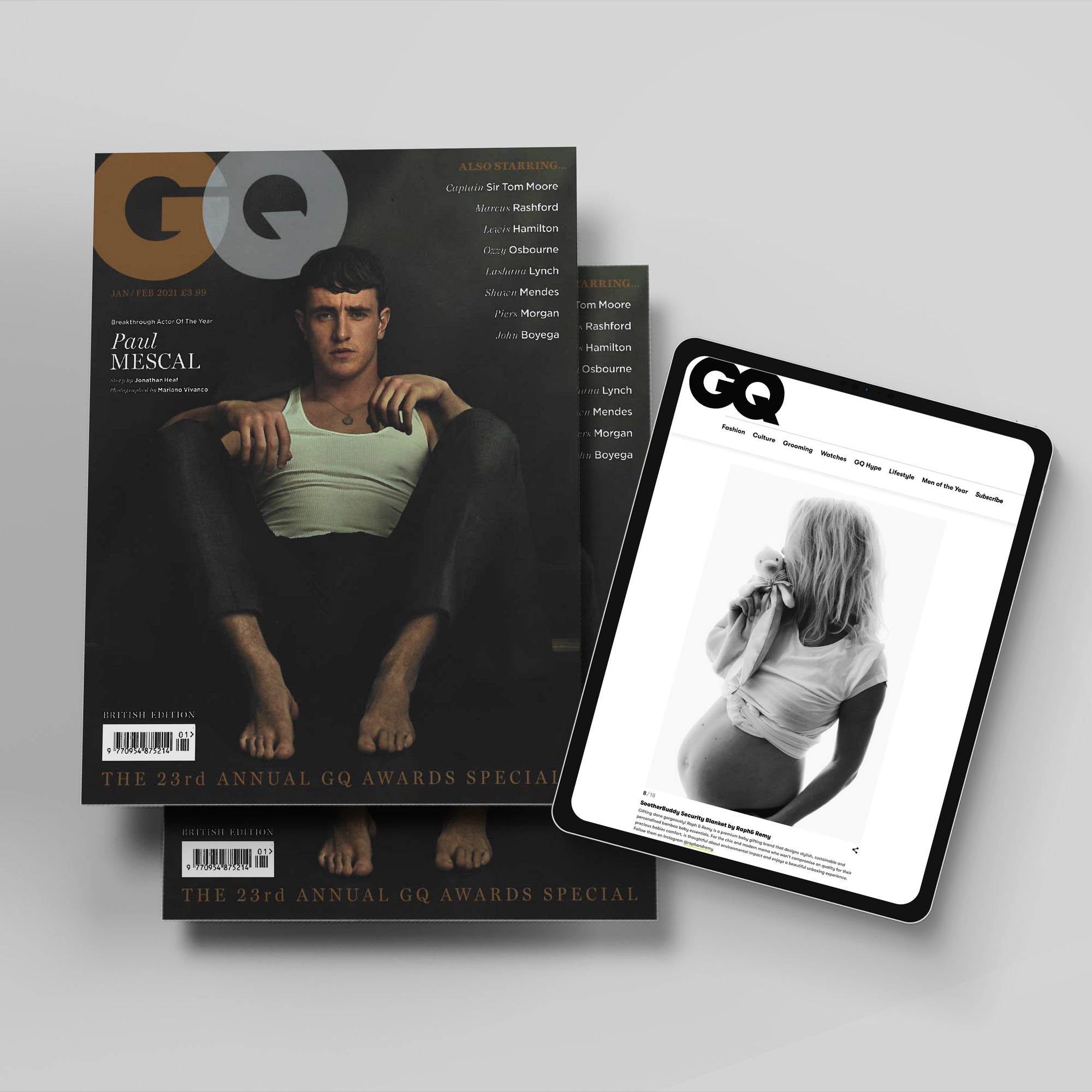 SootherBuddy™ Security Blanket by RAPH&REMY® featured on luxury magazine